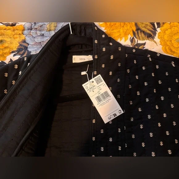 NWT Mango Embroidered Dot Women's Jacket Small - Picture 10 of 11